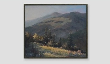 obraz olejny Jan Żyrek pejzaż górski 