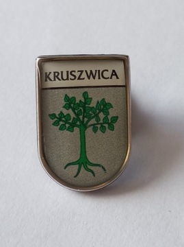 Herb miasta i gmina Kruszwica przypinka pin wpinka
