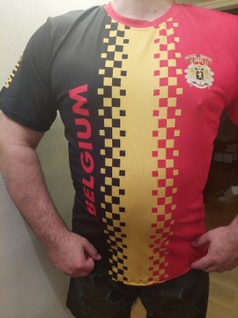 koszulka piłkarska Belgii piłka T-shirt XXL
