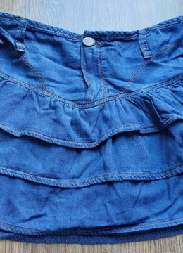 Spódnica spódniczka dżinsowa jeansowa 140 9-10