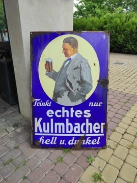 Stary szyld niemiecki Kulmbacher 