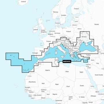 Mapa Navionics+ EU643L Chorwacja, Morze Śródziemne