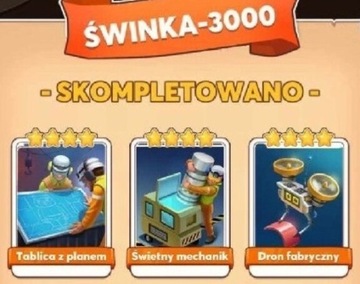 Coin master Set Świnka - 3000 Szybka Wysyłka