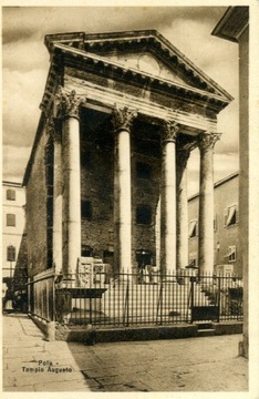 Pola, Tempio Augusto, Pula. Chorwacja 1912