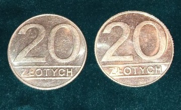 20 złotych 1989 ,1990 