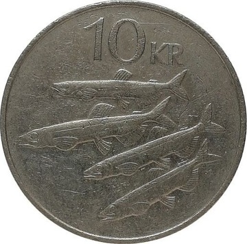 Islandia 10 kronur 1984, KM#29.1