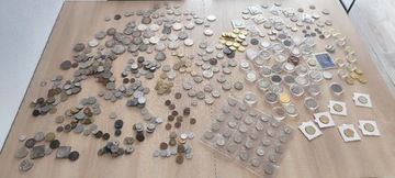 Kolekcja monet kilkaset szt...srebro..