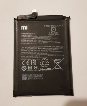 Bateria Xiaomi Redmi Note 9 PRO BN53 oryginał