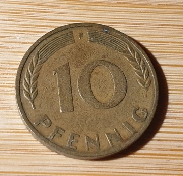 Moneta 10 pfennig z 1970 - Niemcy