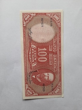 Banknot 100pesos Chile