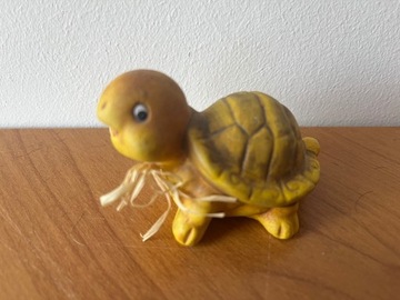 Ceramiczna figurka żółwik ozdoba