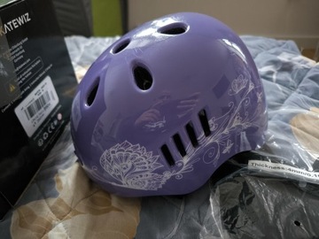 Kask rowerowy rozmiar S/M fioletowy