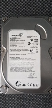 Dysk twardy 500gb