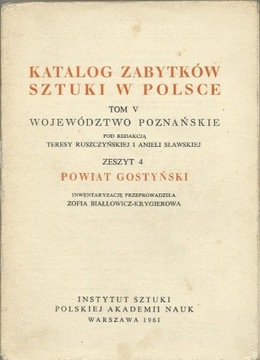 Katalog zabytków sztuki w Polsce, Powiat gostyński