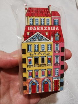 Magnes na lodówkę Zapałki kamieniczka Warszawa