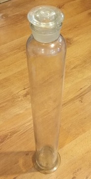 Duży cylinder miarowy że szklanym korkiem 1000 ml