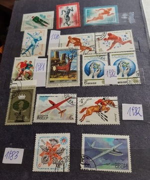 Zestaw znaczków ZSRR, 1980-1986