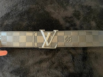 Pasek Louis Vuitton czarny monogram 90/36