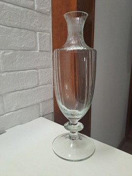 Piękny przedwojenny wazon huta Niemen art deco szkło sodowe