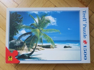 Puzzle 1500 Trefl rajska plaża Seszele