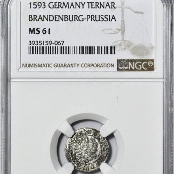 Trzeciak 1593 NGC MS61 JEDYNA MAX NOTA SWIAT