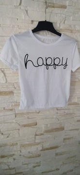 Nowa bluzka z napisem "HAPPY"