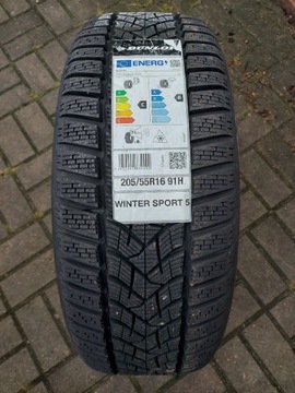 Opony DUNLOP WINTER SPORT 5, 205/55R16 z felgami