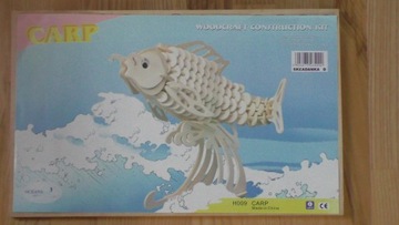 Woodcraft Construction Kit Carp - układanka karp 