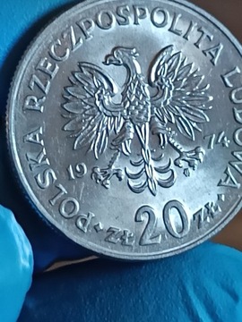 Sprzedam monetę 20 zł 1974 r Nowotko Mały Orzeł
