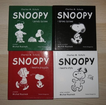 Snoopy Fistaszki Peanuts komplet 4 książki 