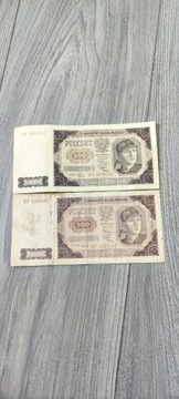 Banknoty 500 zł 1948 