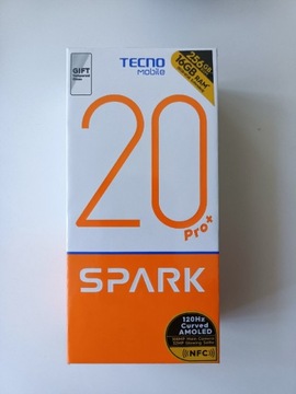 Tecno Spark 20 pro+ 8/256GB nowy zafoliowany