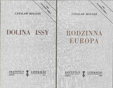 CZESŁAW MIŁOSZ Dolina Issy / Rodzinna IL Paryż