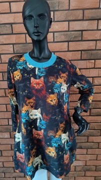 Tunika bluza w piękne koty