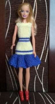 Sukienka, ubranko dla lalki Barbie handmade