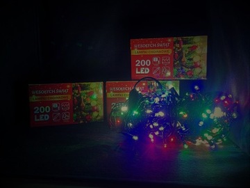 Lampki choinkowe 200 LED 8 funkcji kolorowe