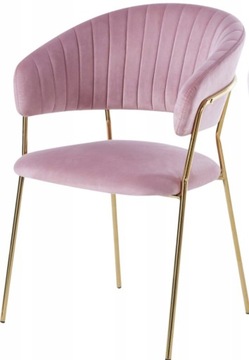 Krzeslo welurowe glamour
