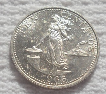 Filipiny Republika 10 centavo 1966 KM# 188 Ładne