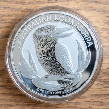 Kookaburra 2018 moneta srebro 999 g próba 999,9 Ag