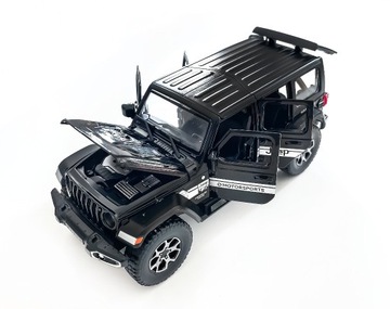 Jeep Wrangler Rubicon model auta 1:22 czarny