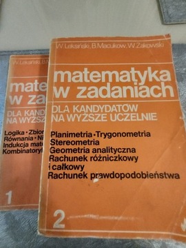 Matematyka w zadaniach dla kandydatów 