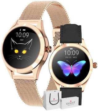Smartwatch Damski Giewont+Dodatkowy Pasek GW300-3