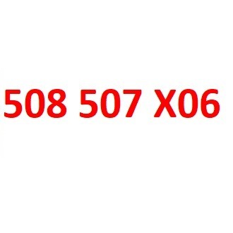 508 507 X06 orange złoty numer internet na rok #L