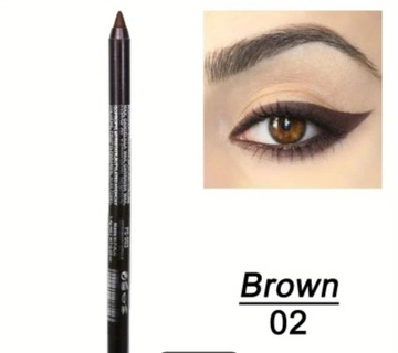 eyeliner w ołówku, kolor brązowy