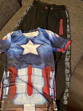 Spodnie dresowe i koszulka Avengers rozm. 152