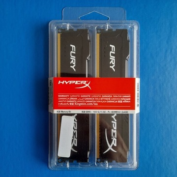 PAMIĘĆ RAM DDR3 HYPERX FURY 8GB (2X4GB) 1600 CL10