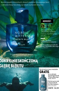 Nordic Waters Infinite Blue dla niego + żel gratis