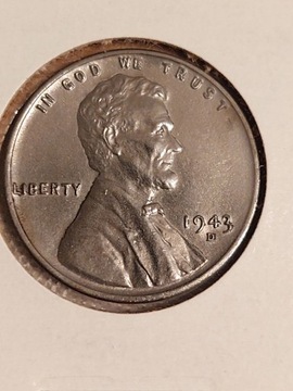 Moneta 1 cent Lincoln 1943 D