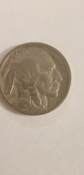 Buffalo five cents 1920 D