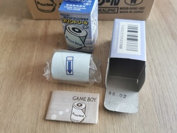 Gameboy printer,drukarka,naklejka,papier -blue